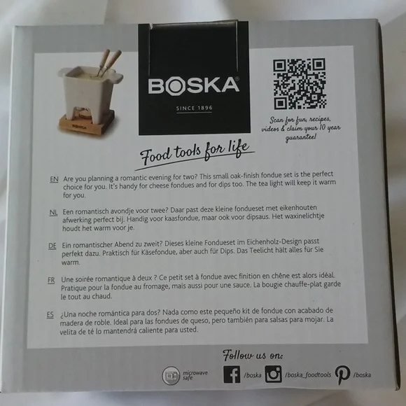 Boska Tapas Fondue Set in White - Picture 4 of 8